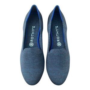 Rothy's Heathered Blue & Maroon Loafer Flats